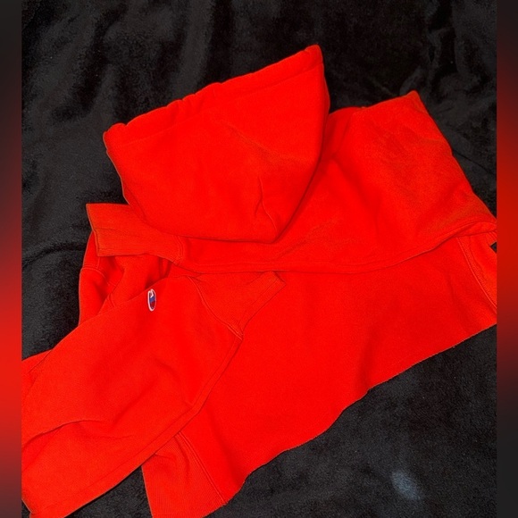 CHAMPION RED 2025 CROPPED HOODIE Red  SIZE - Picture 6 of 8